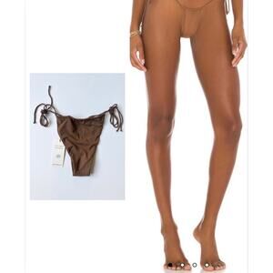 NWT Riot Swim Bixi Bikini Bottom Brown Sugar Small